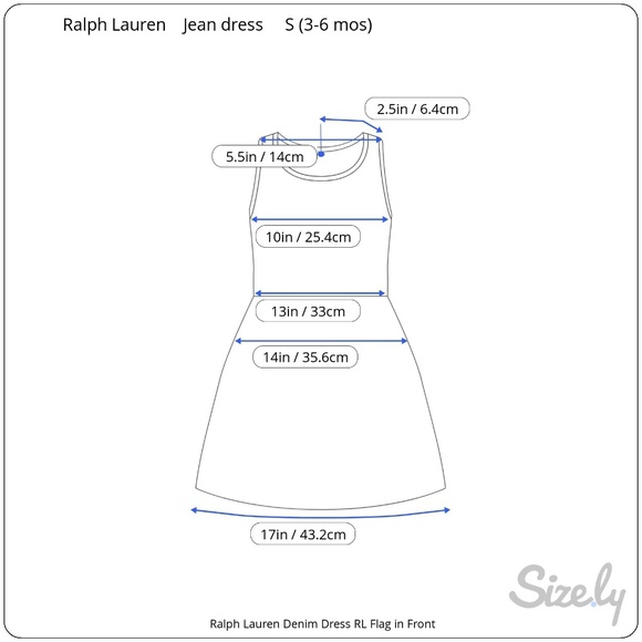 Ralph Lauren Denim Dress With American Flag - Picture 4 of 4